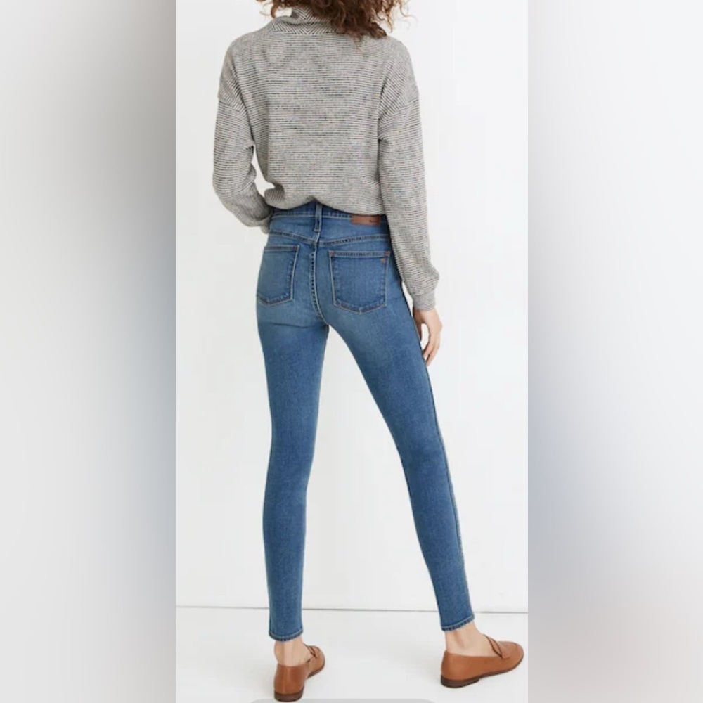 Madewell Blue Skinny Jeans Versatile Stretch Denim - Picture 2 of 8
